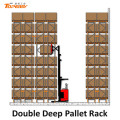 warehouse steel heavy duty storage double deep pallet rack